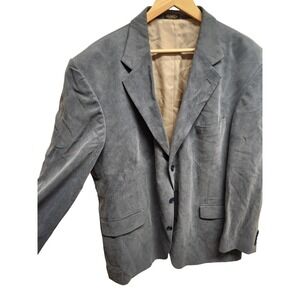 Oscar de la‎ Renta Menswear Gray Tencel Blazer Jacket - Size 46L